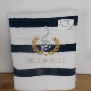Drap de bain brodé « Cherbourg » exclusivité Sweet Cabana