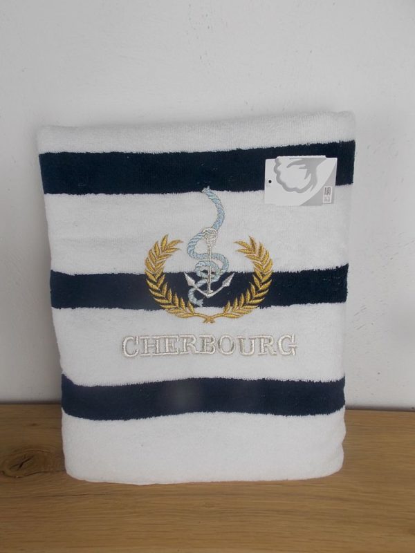 Drap de bain brodé « Cherbourg » exclusivité Sweet Cabana