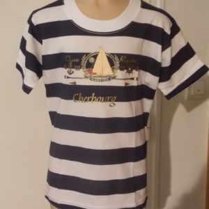 Tshirt Marinière Regatta marqué Cherbourg