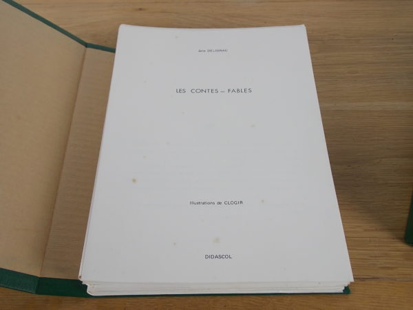 Ancien recueil Contes Fables Rossignol de Jane Delignac, livre occasion – Image 2