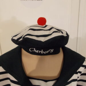 Béret brodé Cherbourg pour enfant uniquement