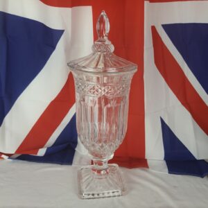 Grande Bonbonnière en Cristal de 46 cm de haut