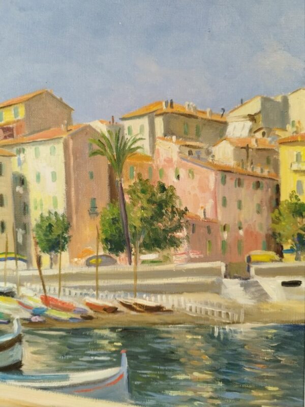 Tableau original Port de Méditerranée par Georges Leroy-Azena – Image 5