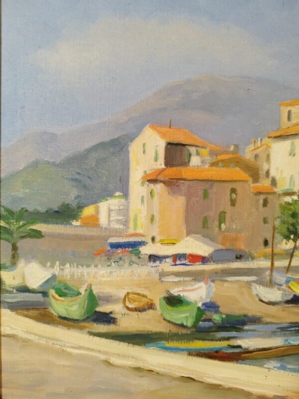 Tableau original Port de Méditerranée par Georges Leroy-Azena – Image 4