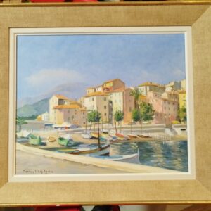 Tableau original Port de Méditerranée par Georges Leroy-Azena