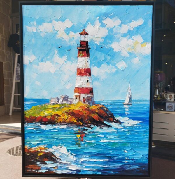 Tableau original d'Antonio Palmieri intitulé Eclaireur des Mers