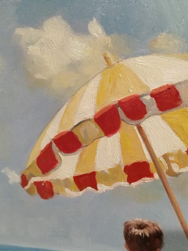Tableau original de Francis Cristaux « Le Bonheur Simple ». – Image 4