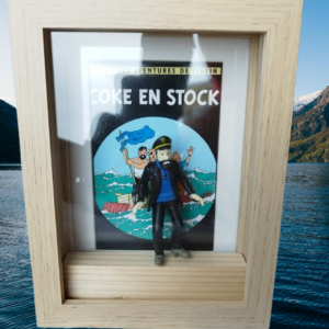 Tableau Capitaine Haddock dans Coke en stock
