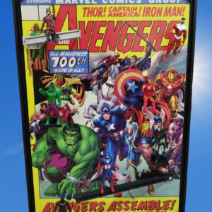 Tableau Les Avengers, pièce unique, Marvel Comics Group.