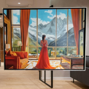 Tableau original de Giorgio Santini "Le Secret de la Montagne"