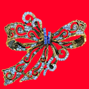 Broche Noeud bleu