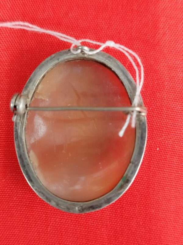 Broche Camée coquillage sculpté Ancien – Image 4