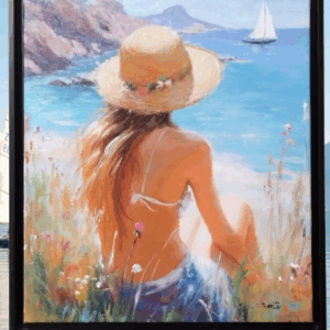 Tableau original de Giorgio Santini " Soleil et Sérénité "