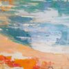 Tableau original de V. Turban " Promenade sur la plage ", grand format. – Image 3