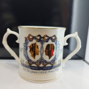Ancienne Mug Anniversaire de Mariage Elizabeth II et Prince Philip 1997