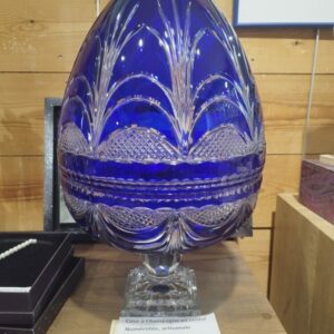 Cave à Champagne en cristal bleu